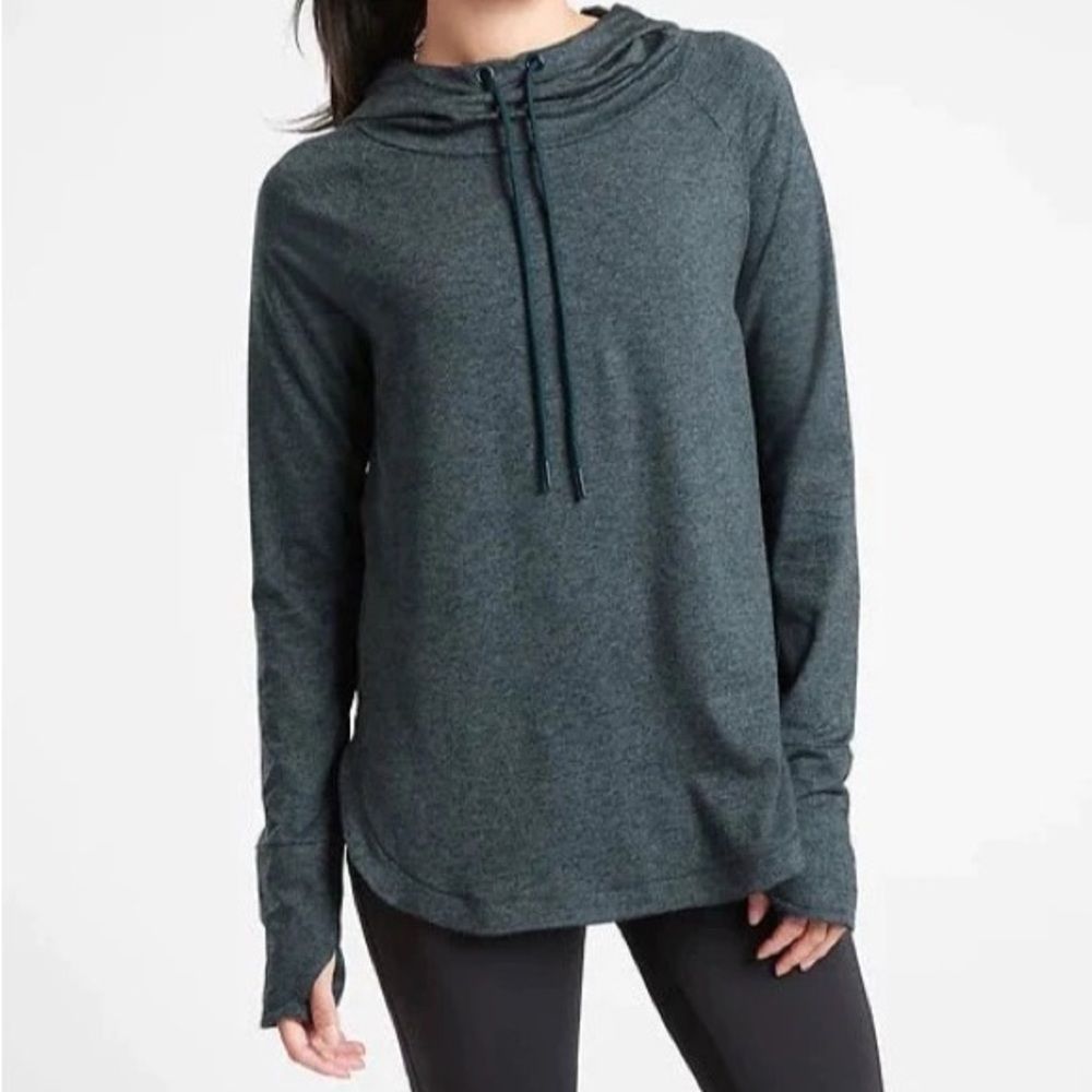 Athleta Uptempo Hoodie Sweatshirt - Active Green